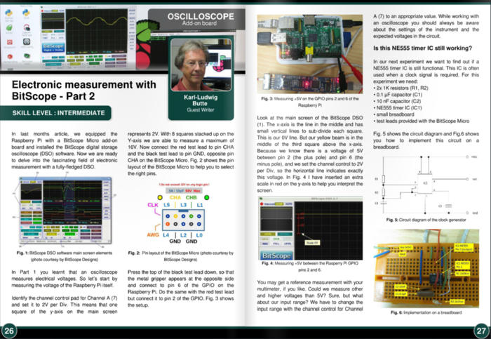 Electronic measurement with BitScope Micro